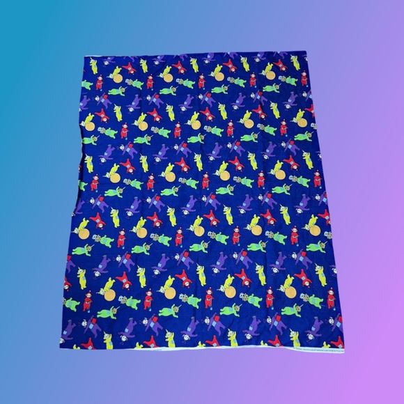 Vintage 1999 Teletubbies Fabric  3' x 3'7" - Picture 2 of 4